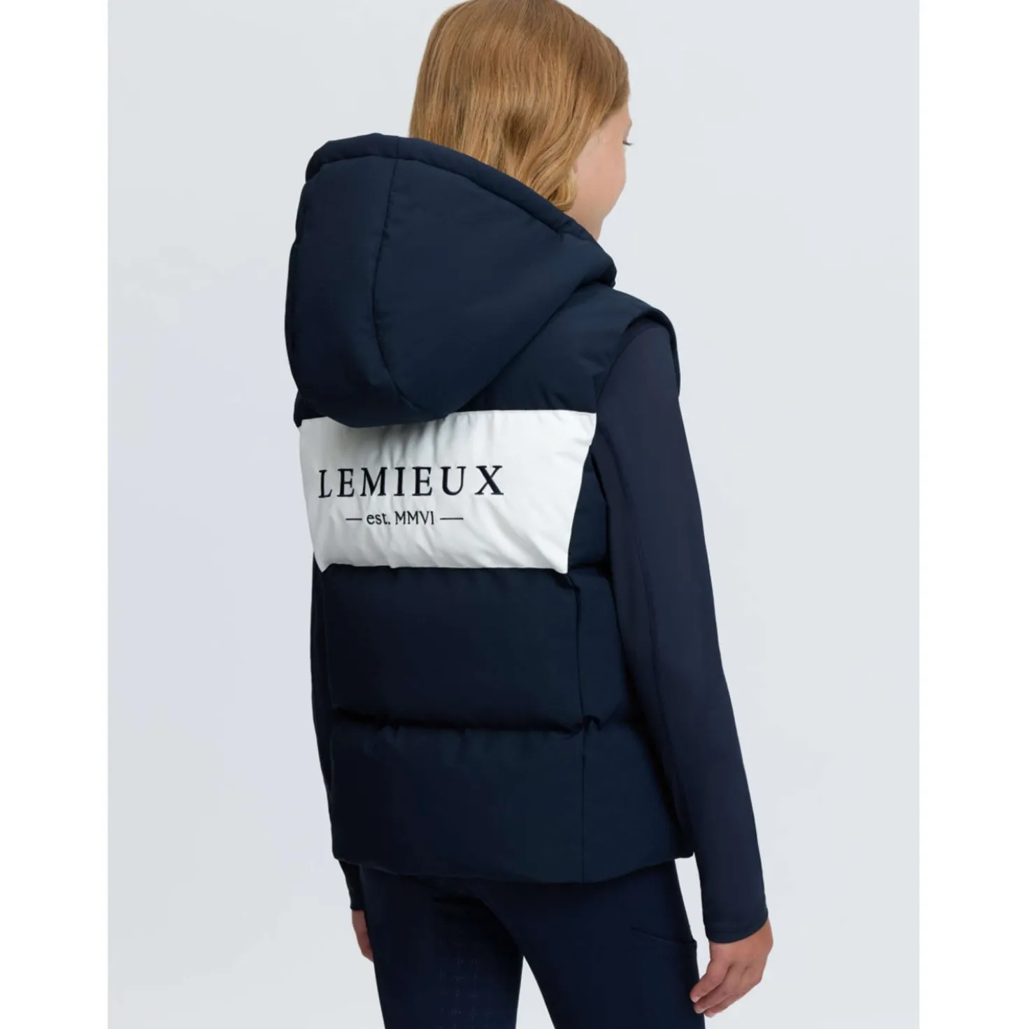 LeMieux Bodywarmer Joey Hooded Kids Navy