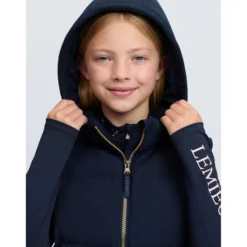 LeMieux Bodywarmer Joey Hooded Kids Navy
