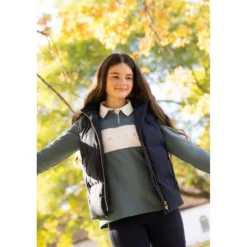 LeMieux Bodywarmer Joey Hooded Kids Navy