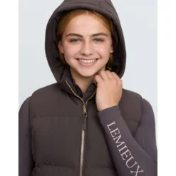 LeMieux Bodywarmer Joey Hooded Kids Cocoa