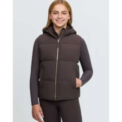 LeMieux Bodywarmer Joey Hooded Kids Cocoa