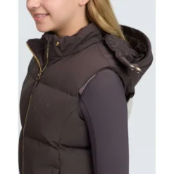 LeMieux Bodywarmer Joey Hooded Kids Cocoa