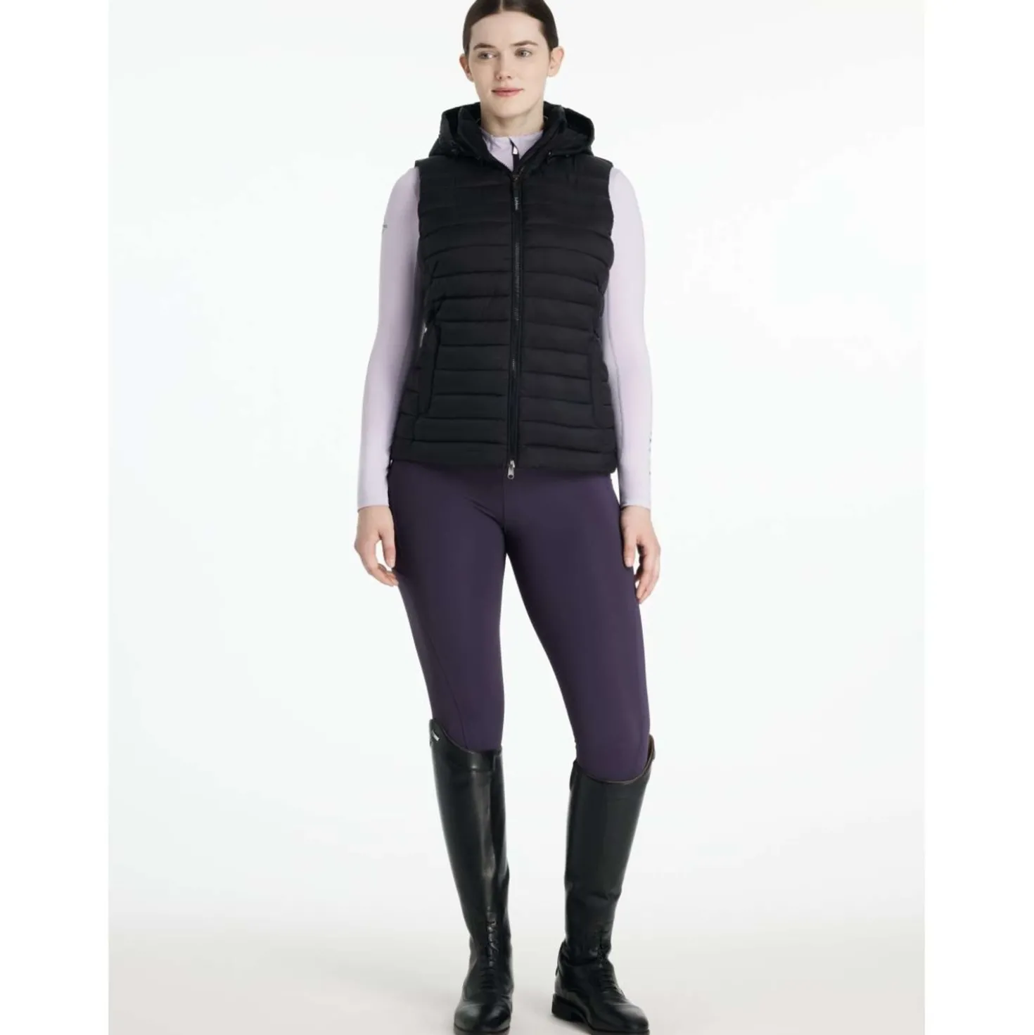 LeMieux Bodywarmer Rose Zwart