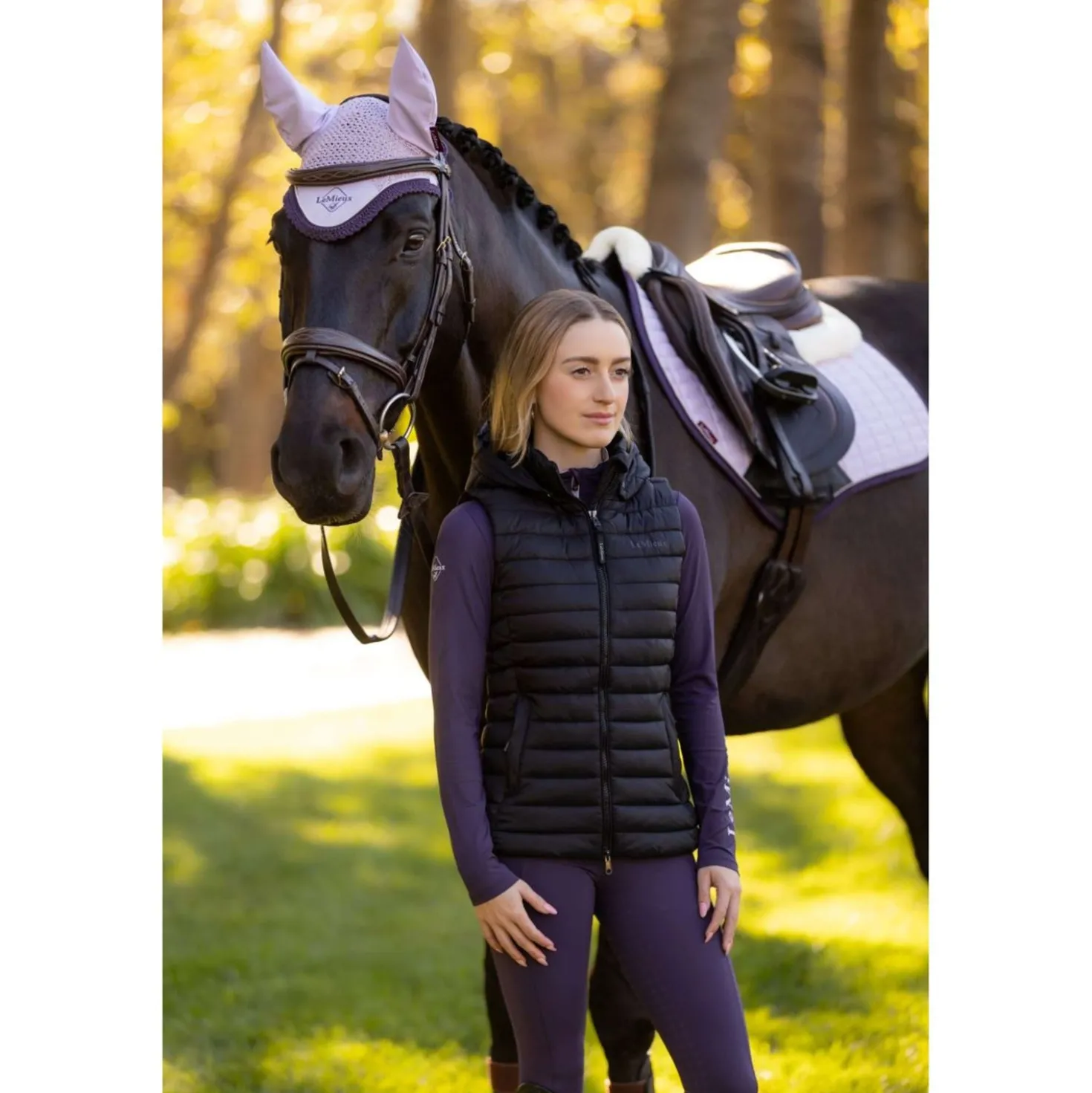 LeMieux Bodywarmer Rose Zwart