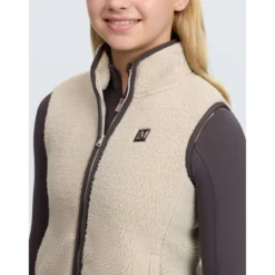 LeMieux Bodywarmer Trinity Teddy Kids Stone