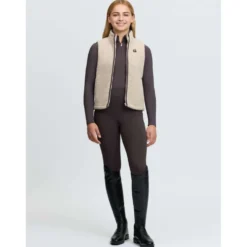 LeMieux Bodywarmer Trinity Teddy Kids Stone
