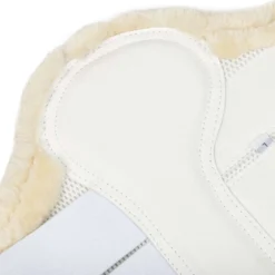 LeMieux Brushing Boots Fleece Edge Mesh Wit/Naturel
