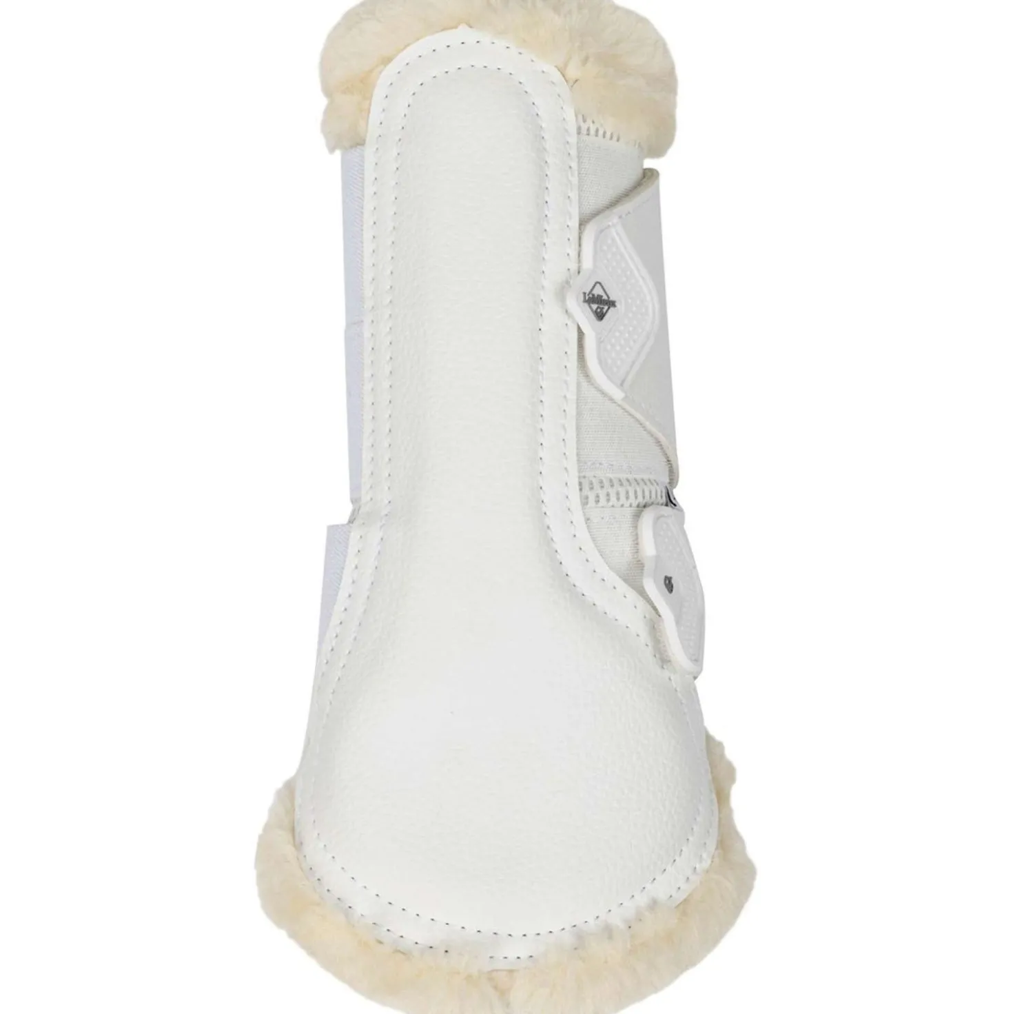 LeMieux Brushing Boots Fleece Edge Mesh Wit/Naturel