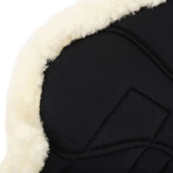 LeMieux Brushing Boots Fleece Edge Mesh Zwart/Naturel
