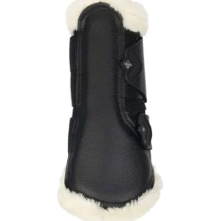 LeMieux Brushing Boots Fleece Edge Mesh Zwart/Naturel