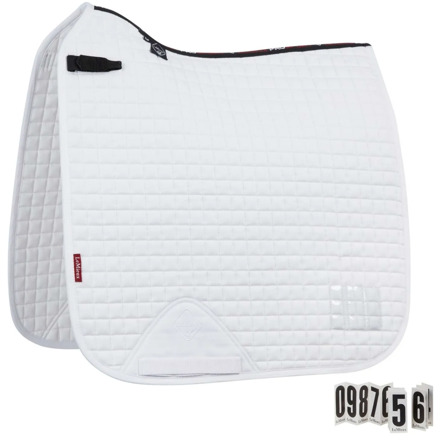 LeMieux Dressuurzadeldekje ProSport Competition Sq Wit