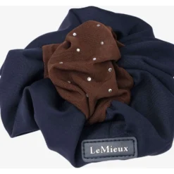 LeMieux Haarnetje Scrunchie Navy/Bruin