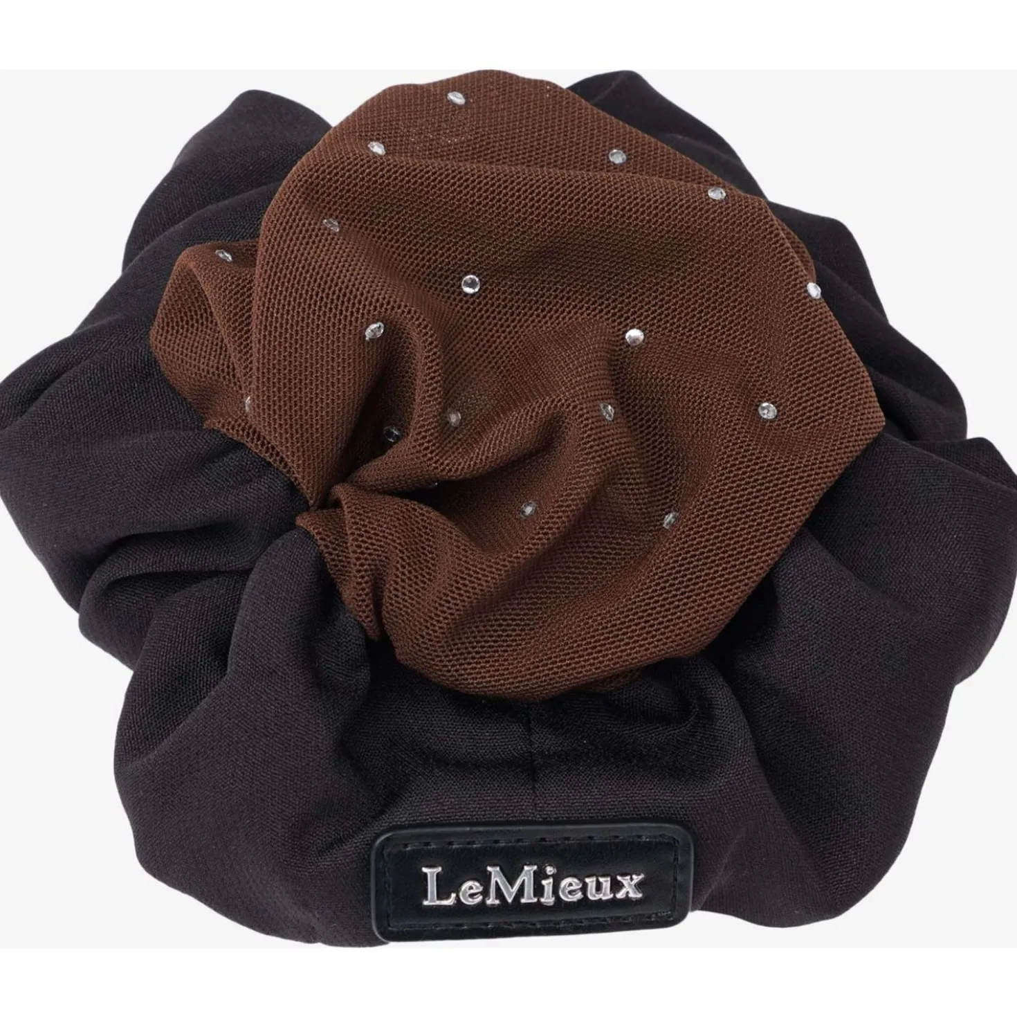 LeMieux Haarnetje Scrunchie Zwart/Bruin