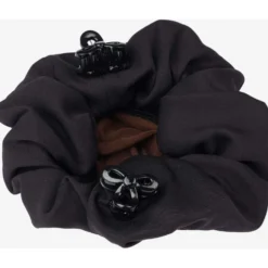 LeMieux Haarnetje Scrunchie Zwart/Bruin