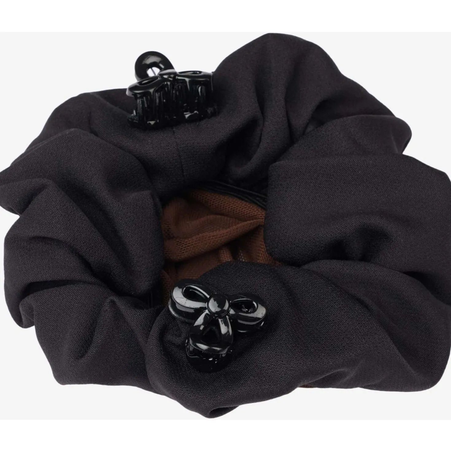 LeMieux Haarnetje Scrunchie Zwart/Bruin