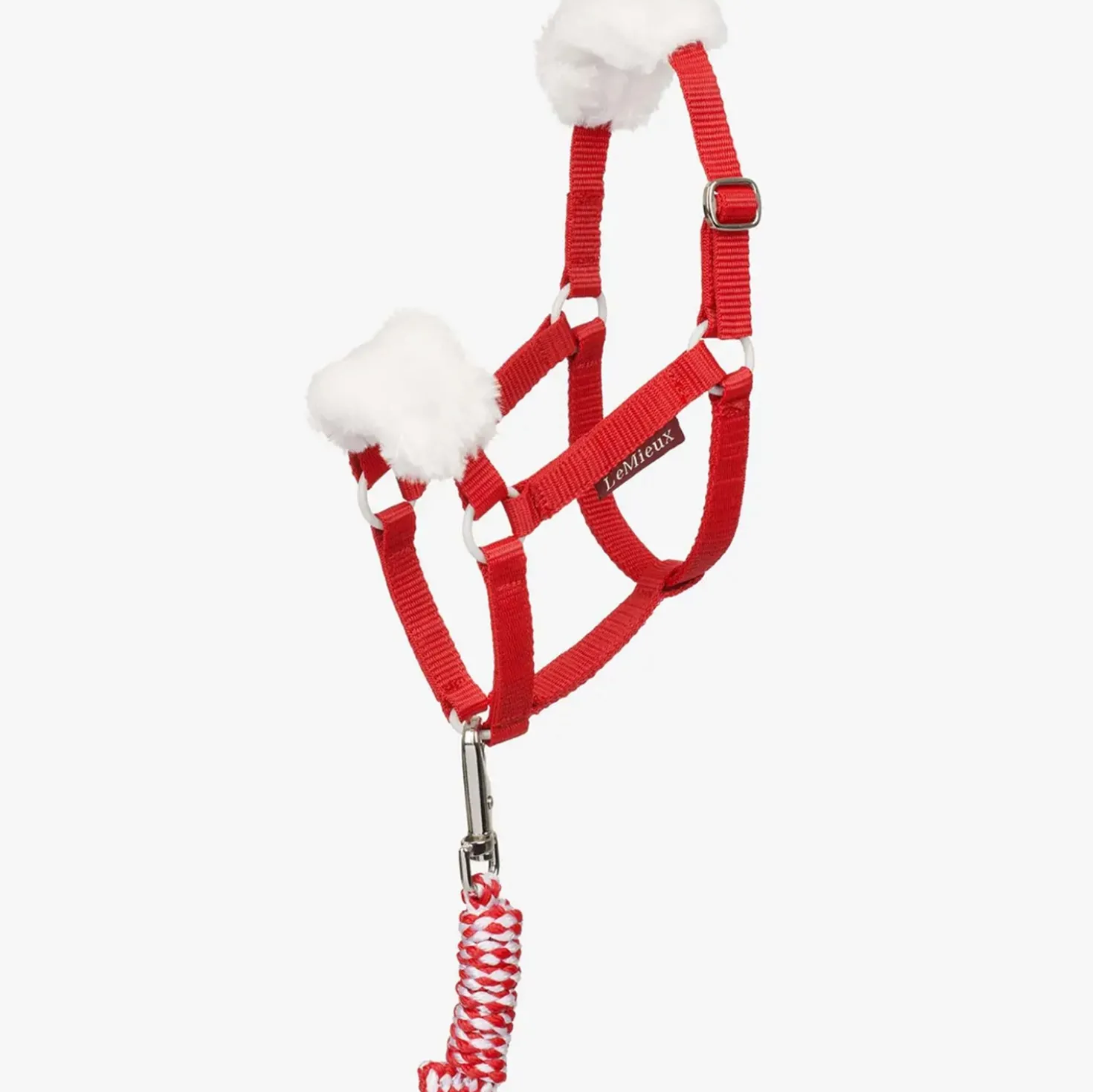 LeMieux Hobby Horse Christmas Headcollar & Leadrope Rood