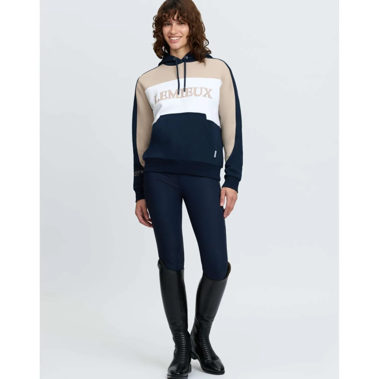 LeMieux Hoodie Kadie Colour Block Navy