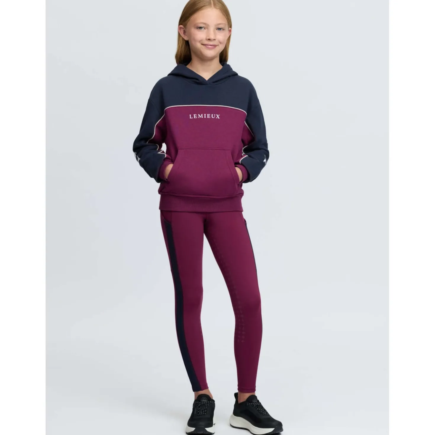 LeMieux Hoodie Sadie Kids Blackberry
