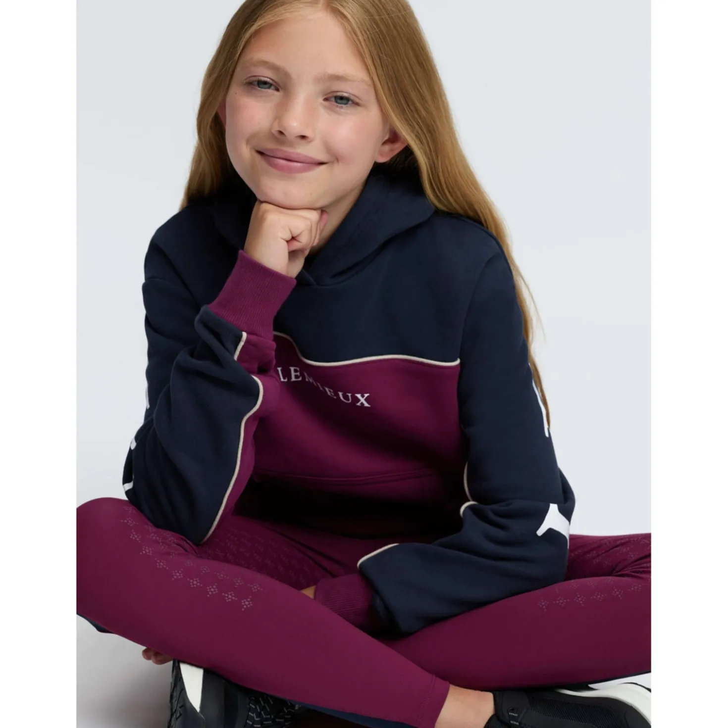 LeMieux Hoodie Sadie Kids Blackberry