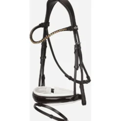 LeMieux Hoofdstel Kudos Patent Dressuur Bruin/Wit