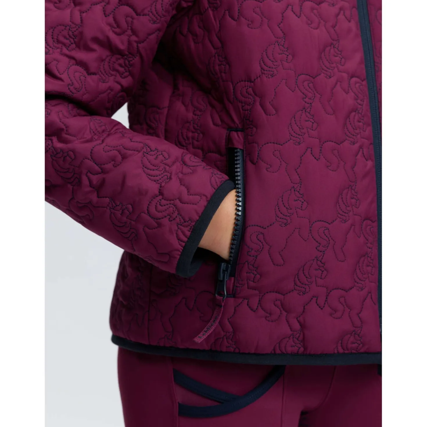 LeMieux Jas Lola Quilted Kids Blackberry
