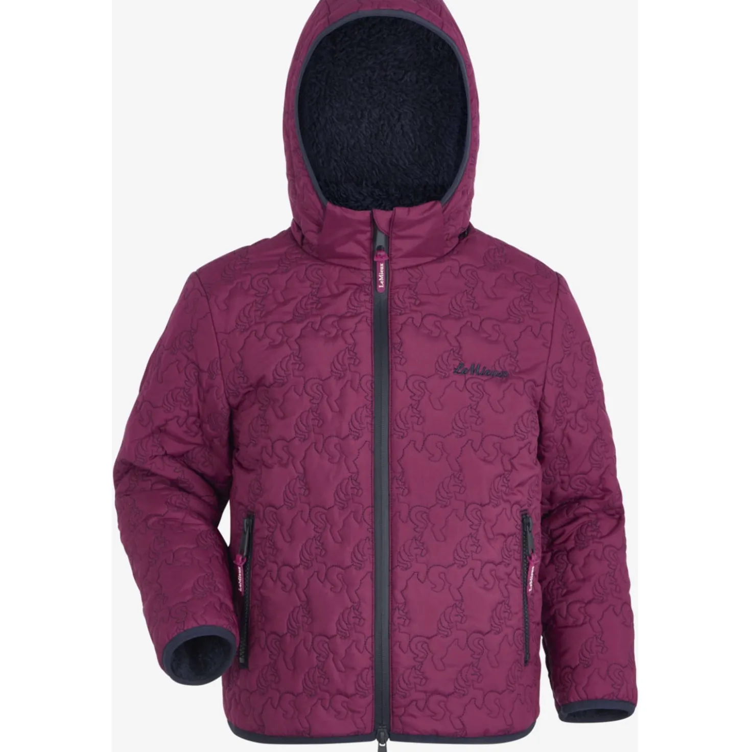 LeMieux Jas Lola Quilted Kids Blackberry