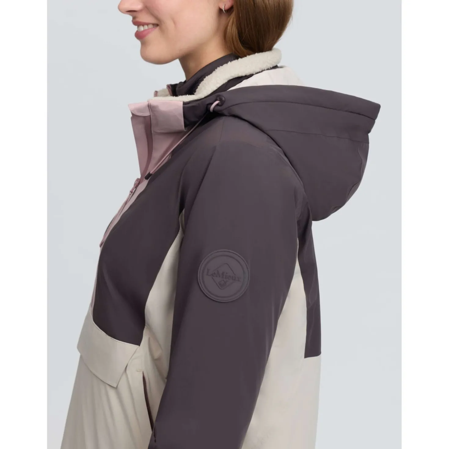 LeMieux Jas Phoebe Half Zip Waterproof Anorak Wild Rose