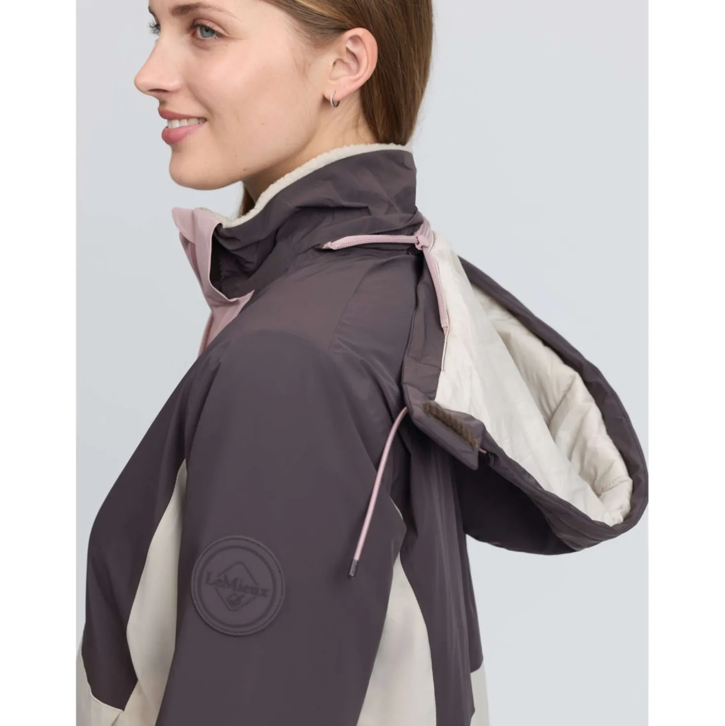 LeMieux Jas Phoebe Half Zip Waterproof Anorak Wild Rose