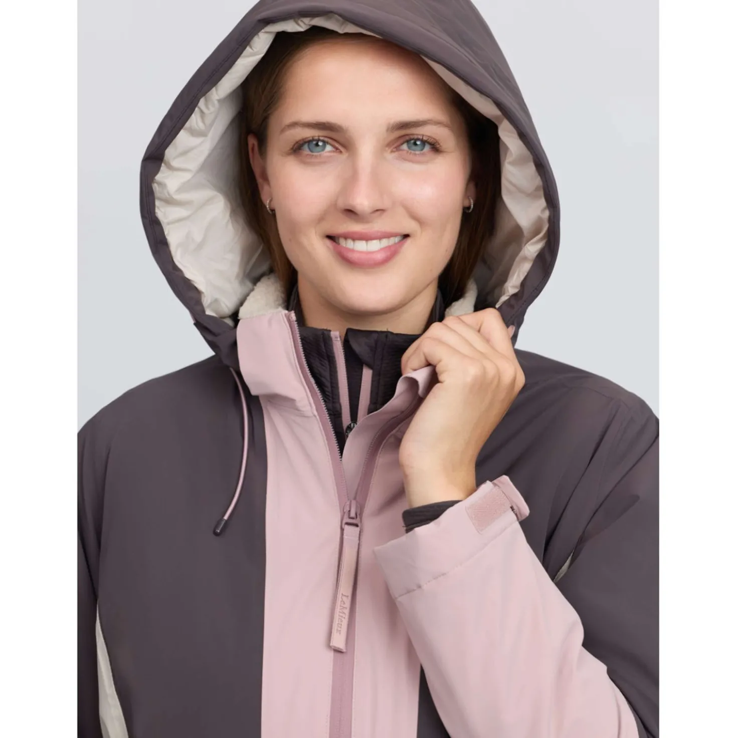 LeMieux Jas Phoebe Half Zip Waterproof Anorak Wild Rose