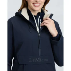 LeMieux Jas Phoebe Half Zip Waterproof Anorak Navy