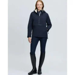 LeMieux Jas Phoebe Half Zip Waterproof Anorak Navy
