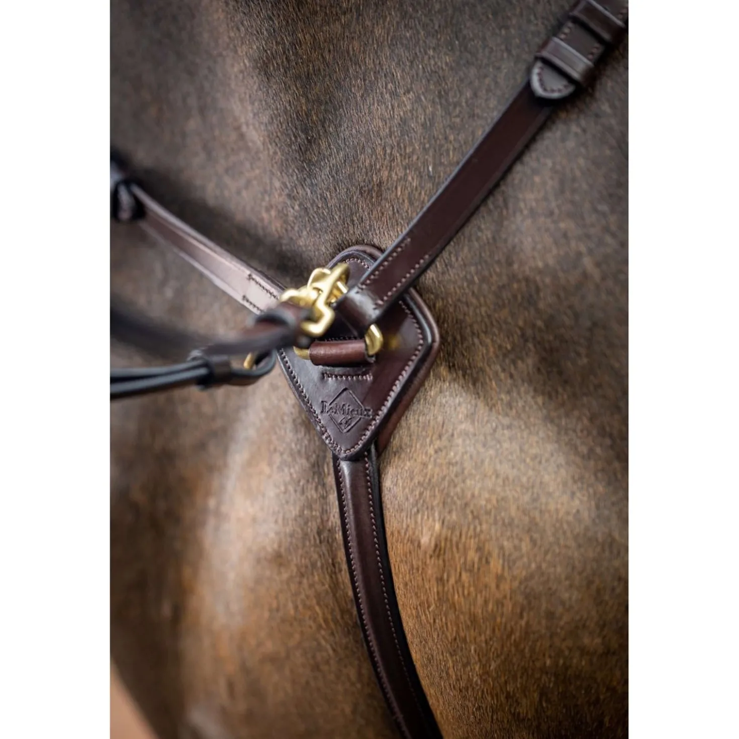 LeMieux Kudos Martingaal Breastplate Detachable Havana