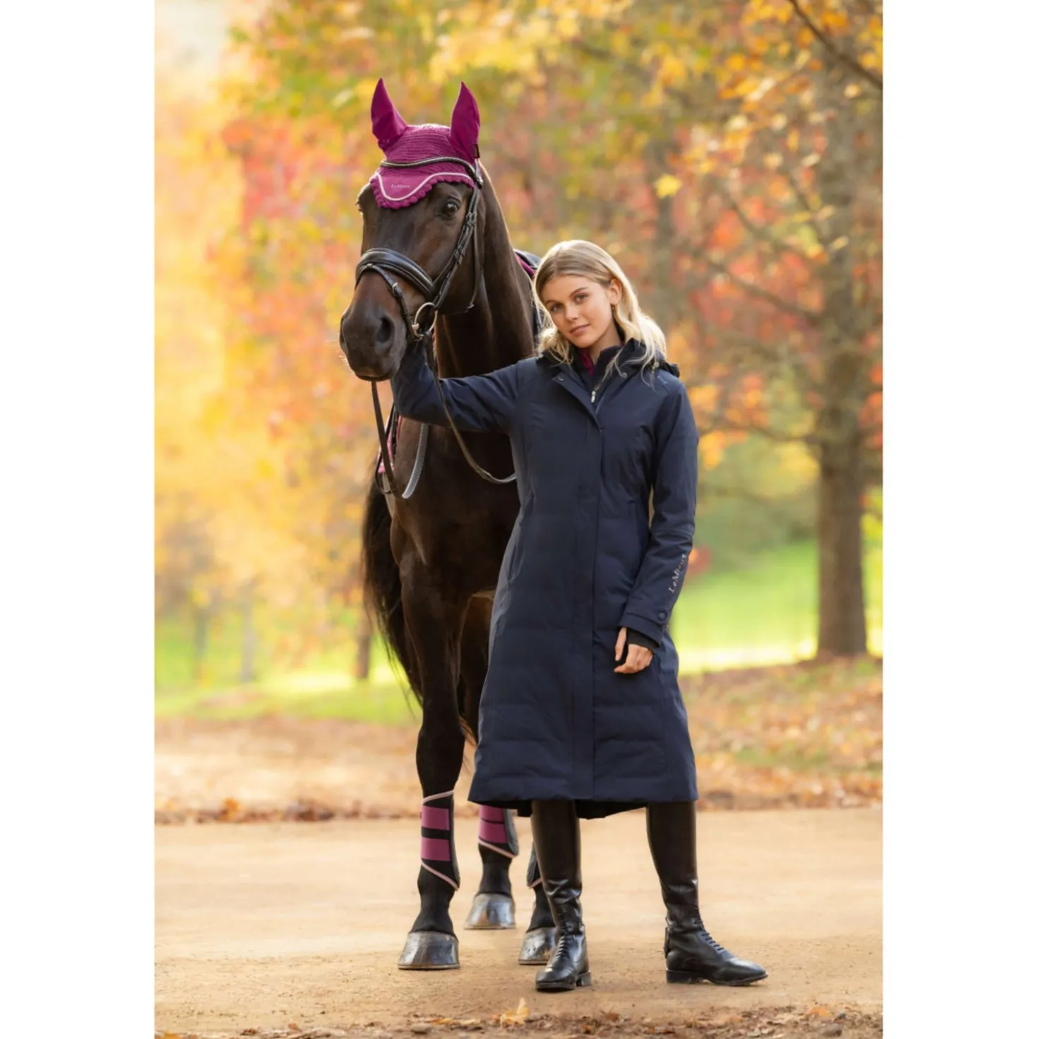 LeMieux Lange Jas Erin Waterproof Padded Navy
