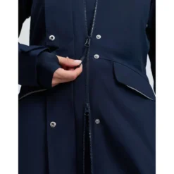 LeMieux Lange Jas Stormwear Performance Riding Navy