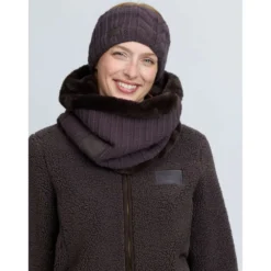 LeMieux Nekwarmer Heritage Knitted Cocoa