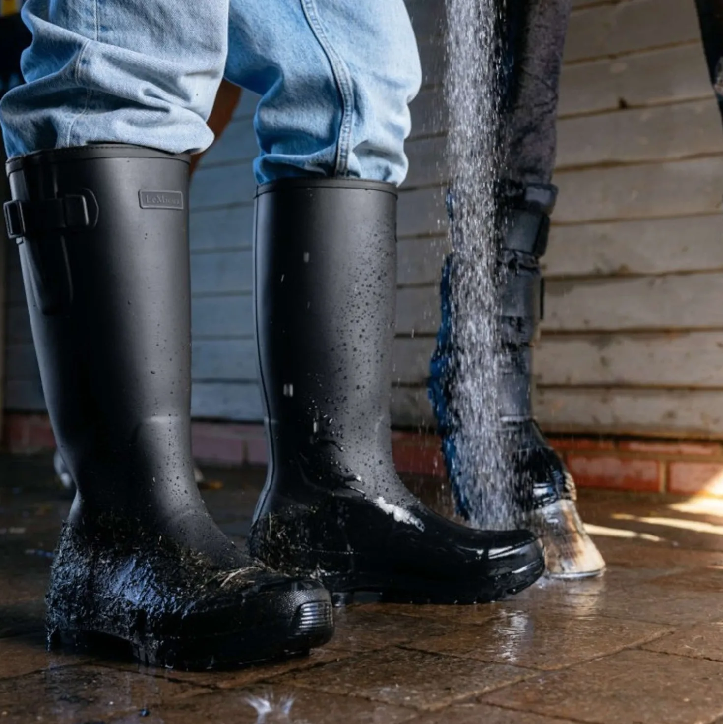 LeMieux Outdoorlaarzen Bramshaw Wellington Heren Black