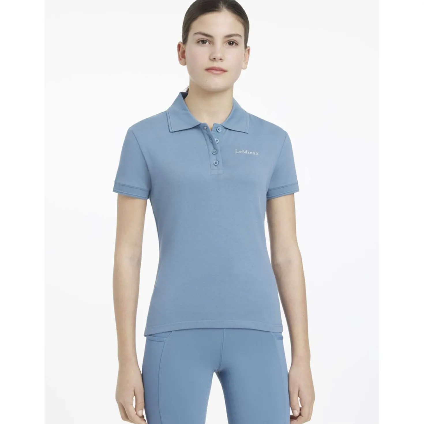 LeMieux Polo Young Rider Classique Ice Blue