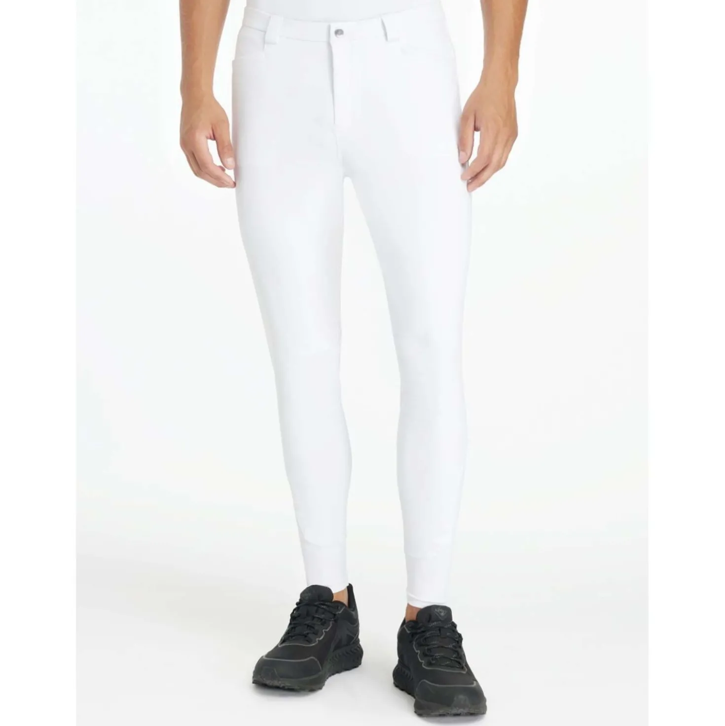 LeMieux Rijbroek Sports Full Grip Heren Wit