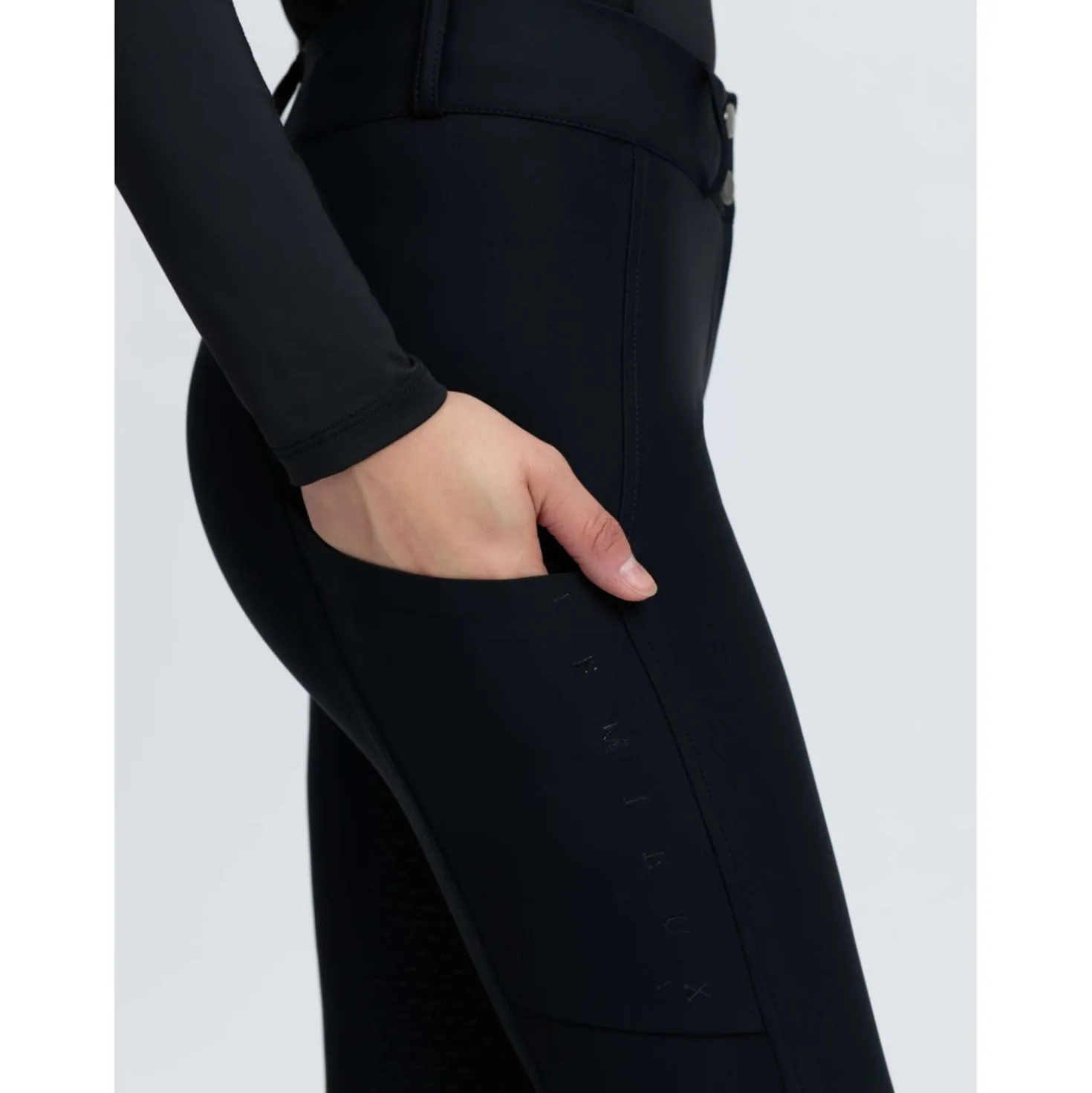 LeMieux Rijbroek Stormwear Kniegrip Black