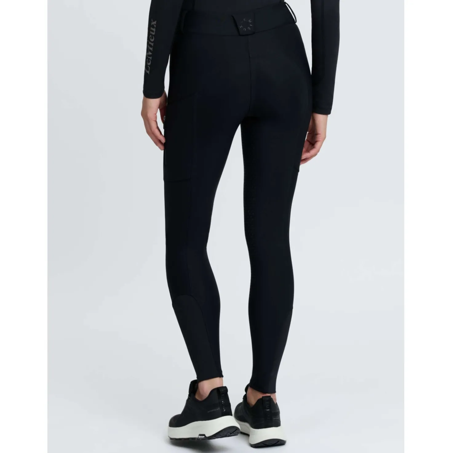 LeMieux Rijbroek Stormwear Kniegrip Black