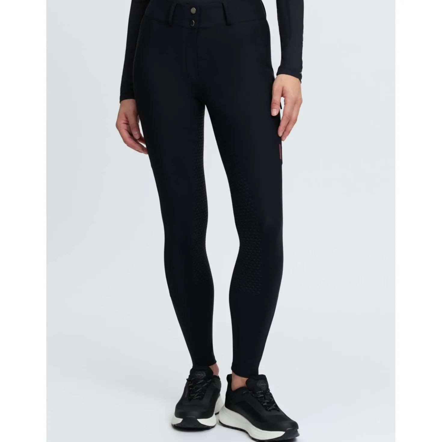 LeMieux Rijbroek Stormwear Kniegrip Black