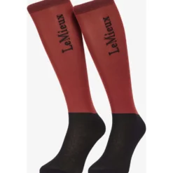 LeMieux Rijsokken Competition 2-pack Russet