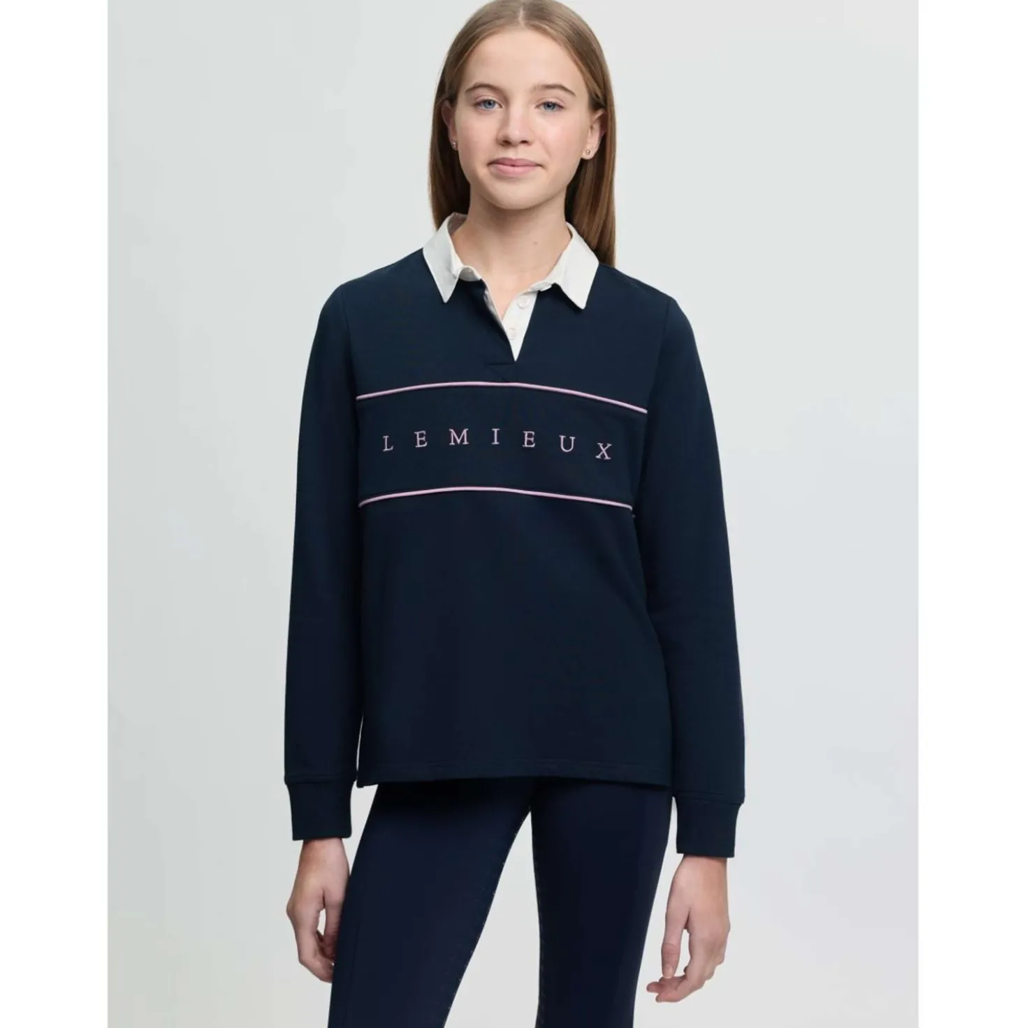 LeMieux Rugbyshirt Young Rider Riley Navy