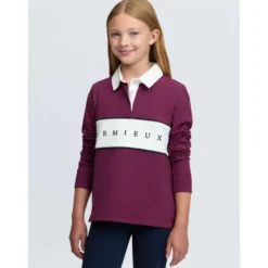 LeMieux Shirt Riley Rugby Kids Lange Mouwen Blackberry