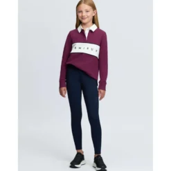LeMieux Shirt Riley Rugby Kids Lange Mouwen Blackberry