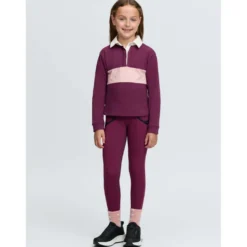 LeMieux Shirt Roman Rugby Kids Blackberry