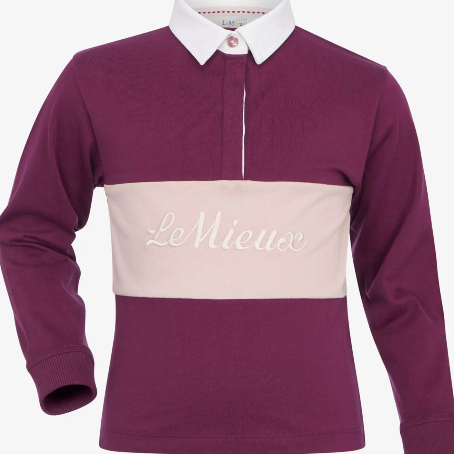 LeMieux Shirt Roman Rugby Kids Blackberry