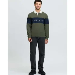 LeMieux Shirt Rugby Heren Olive
