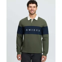 LeMieux Shirt Rugby Heren Olive