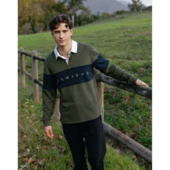 LeMieux Shirt Rugby Heren Olive